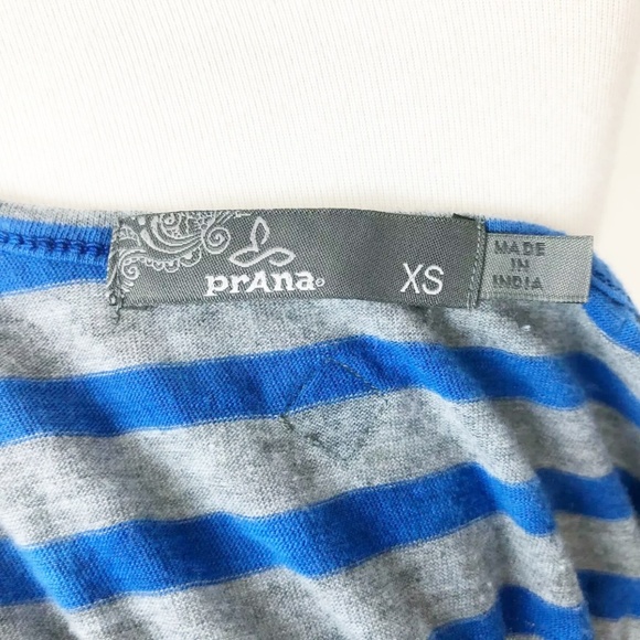 Prana Maxi Dress Blue Stripe Size XS Tie Die - Picture 2 of 8